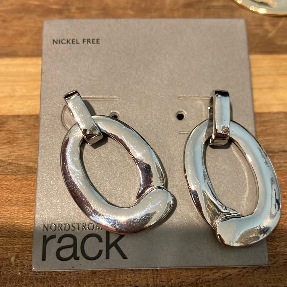 Nordstrom Rack Silver Hoop Earrings